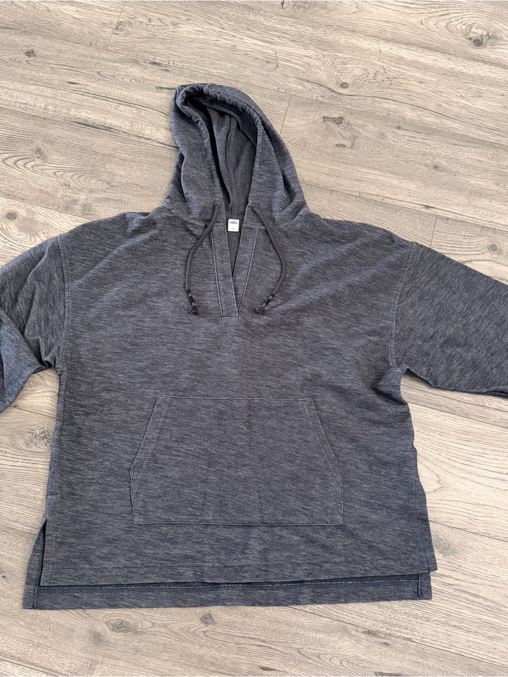 Old Navy Women’s Dark Gray Vneck Hoodie Sweater